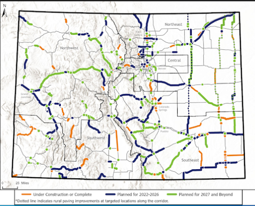 10 Year Plan Project Map Across Colorado Colorado Department Of Colorado Project Map 